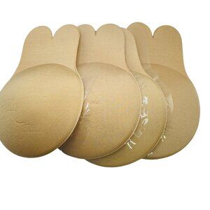 Self-Adhesive Push-Up Bra Pads Beige 2 Pairs For Lift & Support